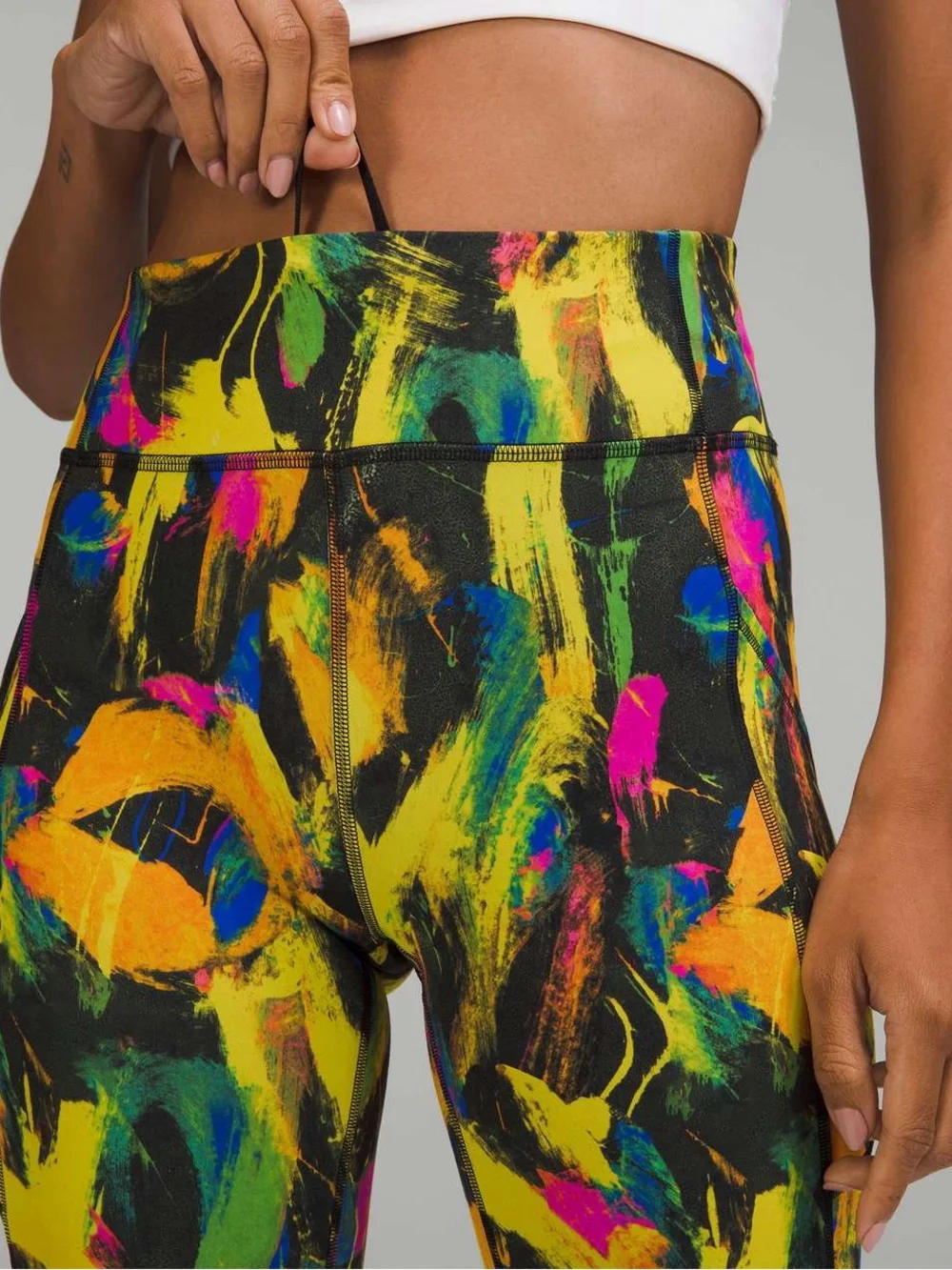 lululemon High-Rise Abstract Print Biker Shorts Size 2